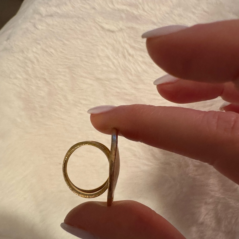 Gold Statement Ring - image 4